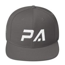 Pennsylvania - Flat Brim Hat - White Embroidery - PA - Many Hat Color Options Available