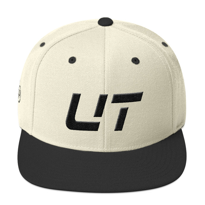 Utah - Flat Brim Hat - Black Embroidery - UT - Many Hat Color Options Available