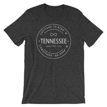 Tennessee - Short-Sleeve Unisex T-Shirt - Latitude & Longitude