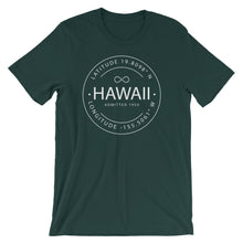 Hawaii - Short-Sleeve Unisex T-Shirt - Latitude & Longitude