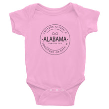 Alabama - Infant Bodysuit - Latitude & Longitude