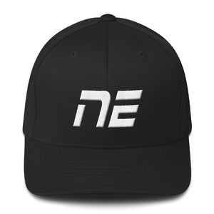 Nebraska - Structured Twill Cap - White Embroidery - NE - Many Hat Color Options Available