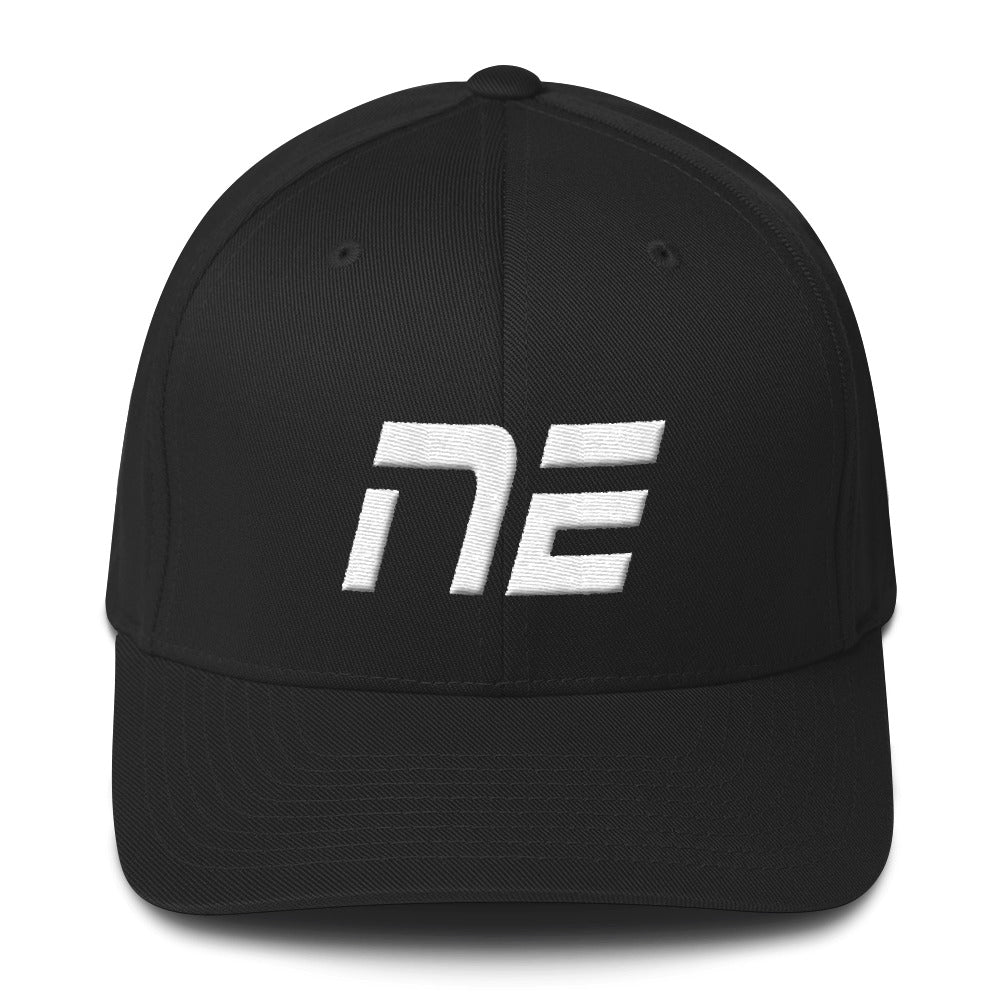 Nebraska - Structured Twill Cap - White Embroidery - NE - Many Hat Color Options Available