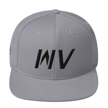 West Virginia - Flat Brim Hat - Black Embroidery - WV - Many Hat Color Options Available