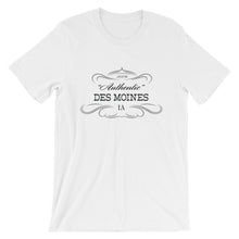 Iowa - Des Moines IA - Short-Sleeve Unisex T-Shirt - "Authentic"