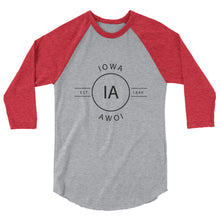 Iowa - 3/4 Sleeve Raglan Shirt - Reflections