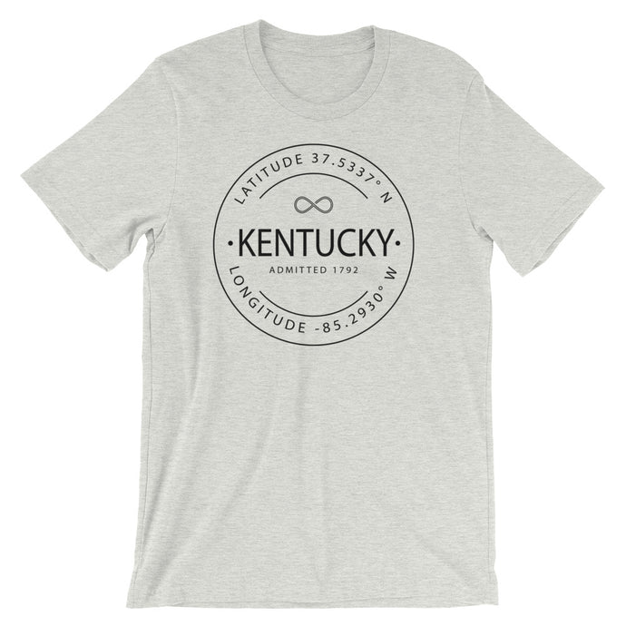 Kentucky - Short-Sleeve Unisex T-Shirt - Latitude & Longitude