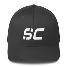 South Carolina - Structured Twill Cap - White Embroidery - SC - Many Hat Color Options Available