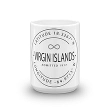 Virgin Islands - Mug - Latitude & Longitude
