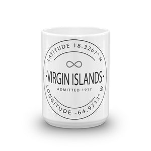 Virgin Islands - Mug - Latitude & Longitude