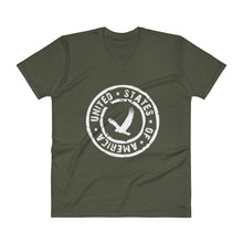 USA Designs - V-Neck T-Shirt - Eagle