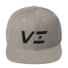 Virgin Islands - Flat Brim Hat - Black Embroidery - VI - Many Hat Color Options Available