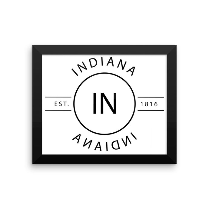 Indiana - Framed Print - Reflections