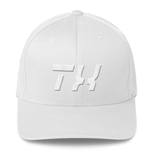 Texas - Structured Twill Cap - White Embroidery - TX - Many Hat Color Options Available