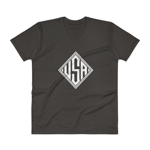 USA Designs - V-Neck T-Shirt - Diamond