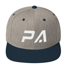 Pennsylvania - Flat Brim Hat - White Embroidery - PA - Many Hat Color Options Available