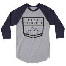 West Virginia - 3/4 Sleeve Raglan Shirt - Established