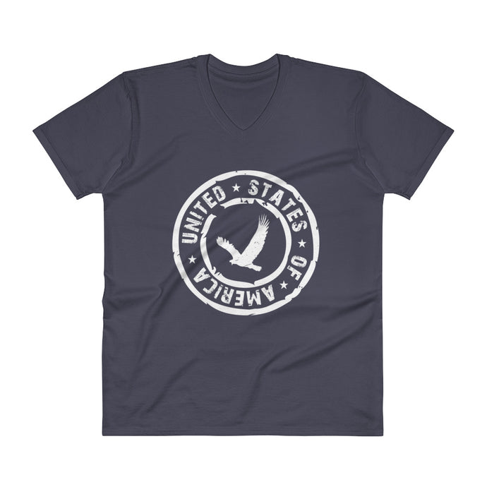USA Designs - V-Neck T-Shirt - Eagle