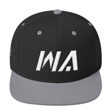 Washington - Flat Brim Hat - White Embroidery - WA - Many Hat Color Options Available