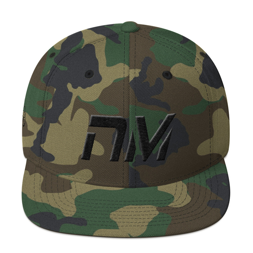 New Mexico - Flat Brim Hat - Black Embroidery - NM - Many Hat Color Options Available
