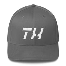 Texas - Structured Twill Cap - White Embroidery - TX - Many Hat Color Options Available