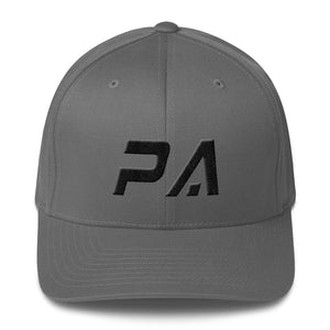 Pennsylvania - Structured Twill Cap - Black Embroidery - PA - Many Hat Color Options Available
