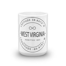 West Virginia - Mug - Latitude & Longitude