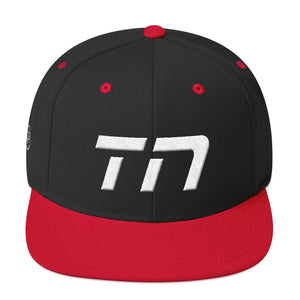 Tennessee - Flat Brim Hat - White Embroidery - TN - Many Hat Color Options Available