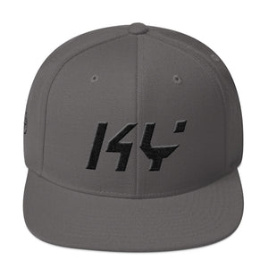 Kentucky - Flat Brim Hat - Black Embroidery - KY - Many Hat Color Options Available
