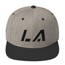Louisiana - Flat Brim Hat - Black Embroidery - LA - Many Hat Color Options Available