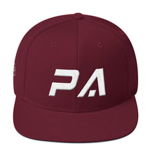 Pennsylvania - Flat Brim Hat - White Embroidery - PA - Many Hat Color Options Available