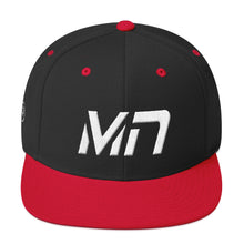 Minnesota - Flat Brim Hat - White Embroidery - MN - Many Hat Color Options Available