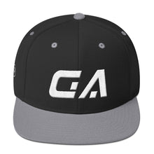 Georgia - Flat Brim Hat - White Embroidery - GA - Many Hat Color Options Available