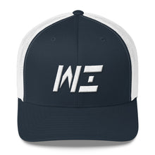 Wisconsin - Mesh Back Trucker Cap - White Embroidery - WI - Many Hat Color Options Available