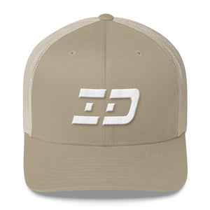 Idaho - Mesh Back Trucker Cap - White Embroidery - ID - Many Hat Color Options Available
