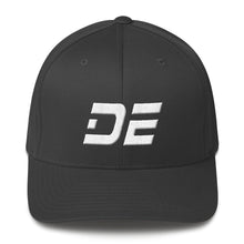 Delaware - Structured Twill Cap - White Embroidery - DE - Many Hat Color Options Available