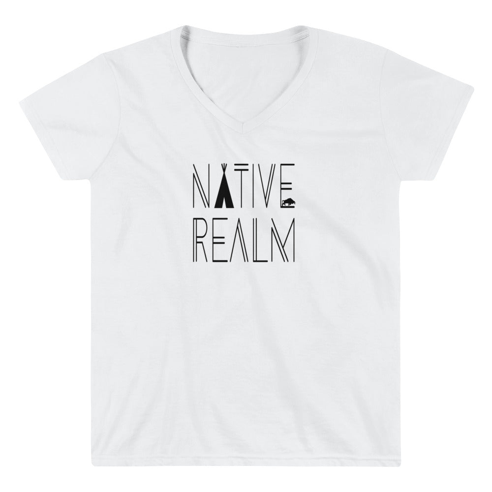 Native Realm - Women's Casual V-Neck Shirt - NR3