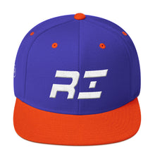 Rhode Island - Flat Brim Hat - White Embroidery - RI - Many Hat Color Options Available