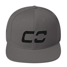Colorado - Flat Brim Hat - Black Embroidery - CO - Many Hat Color Options Available