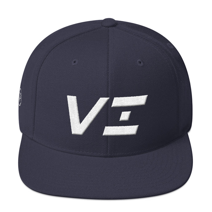 Virgin Islands - Flat Brim Hat - White Embroidery - VI - Many Hat Color Options Available