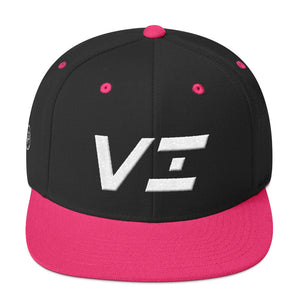 Virgin Islands - Flat Brim Hat - White Embroidery - VI - Many Hat Color Options Available