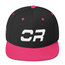 Oregon - Flat Brim Hat - White Embroidery - OR - Many Hat Color Options Available