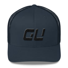 Guam - Mesh Back Trucker Cap - Black Embroidery - GU - Many Hat Color Options Available