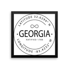 Georgia - Framed Print - Latitude & Longitude