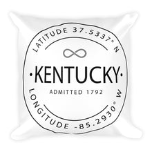 Kentucky - Throw Pillow - Latitude & Longitude