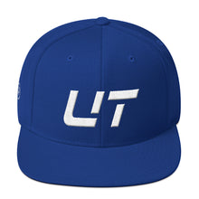 Utah - Flat Brim Hat - White Embroidery - UT - Many Hat Color Options Available