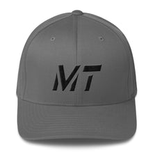 Montana - Structured Twill Cap - Black Embroidery - MT - Many Hat Color Options Available