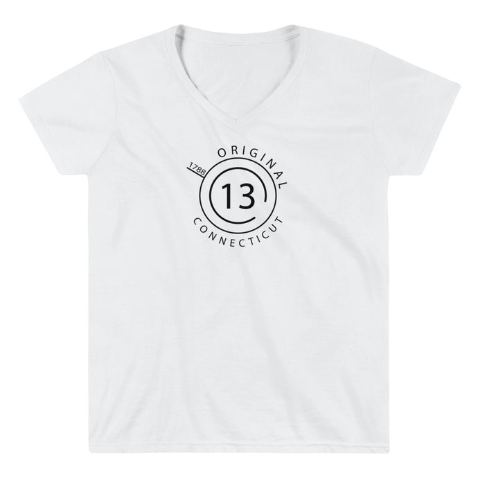 Connecticut - Women's Casual V-Neck Shirt - Original 13