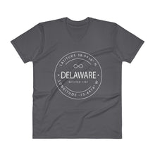 Delaware - V-Neck T-Shirt - Latitude & Longitude