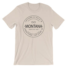 Montana - Short-Sleeve Unisex T-Shirt - Latitude & Longitude